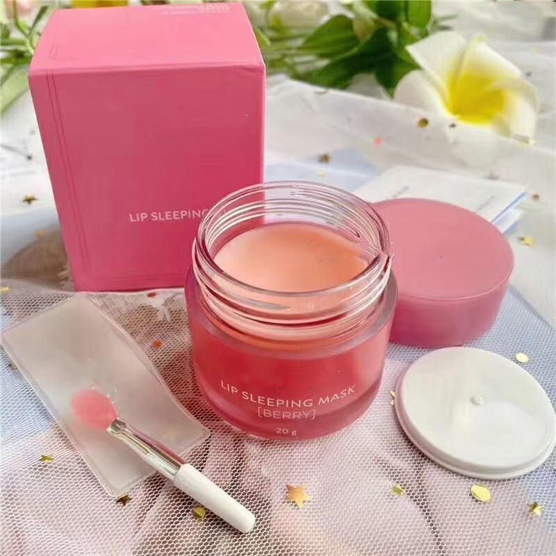 

Lip care Makeup LZ Special skin Care Lips Sleeping Mask Balm Lipstick berry Moisturizing Anti-Aging Anti-Wrinkle Lip Care 20g