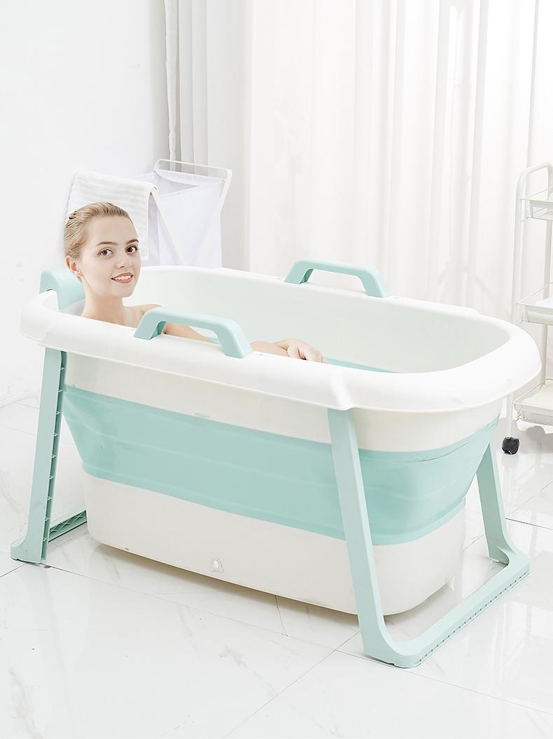 

Thicken Bath Barrel Adult Folding Home Full Body Tub Plastic tub Inflatable Kids