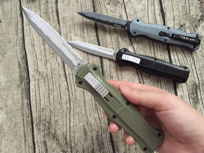 

BM 3300 Pagan (black, green, carbon fiber) Benchmade Automatic knife 440C blade Self-defense Pocket Knife Camping Outdoor tool