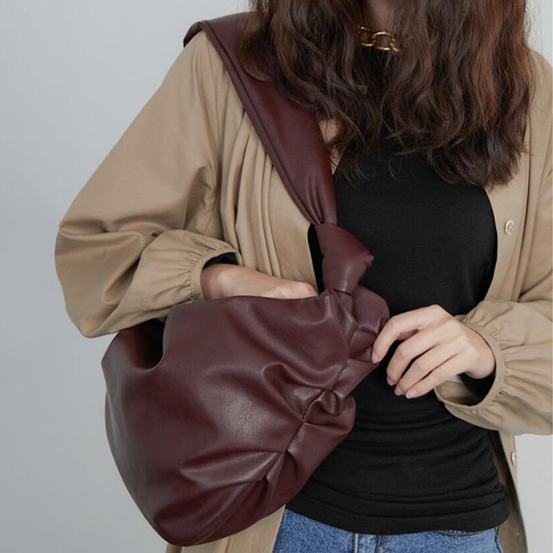 

Big Soft Women Handbag Fashion Leather Bag Large Shopper Bags Capacity Female Tote Bags High Quality Ladies Shopper Shoulder Bag, Burgundy