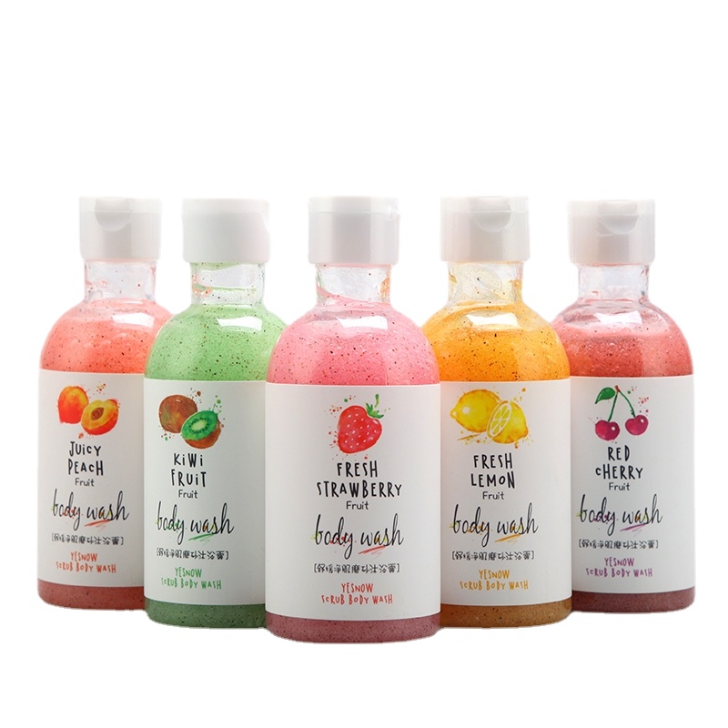 

Fruit Body Scrub 260ml Exfoliating Deep Clean Shower Gel Chicken Dead Skin Remover Bath Mud