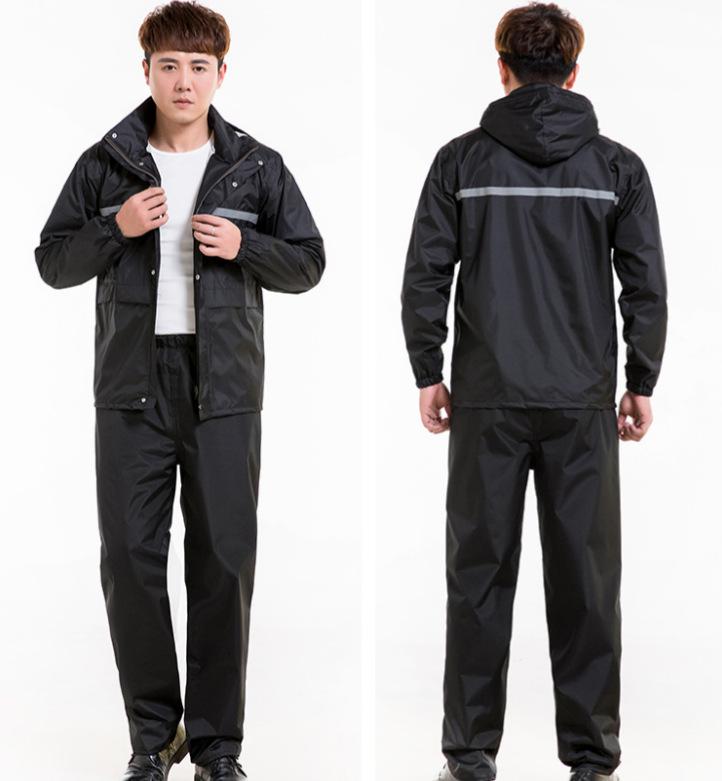 

motorcycle raincoat /Conjoined raincoat/overalls men and women fission rain suit rain coat, Red