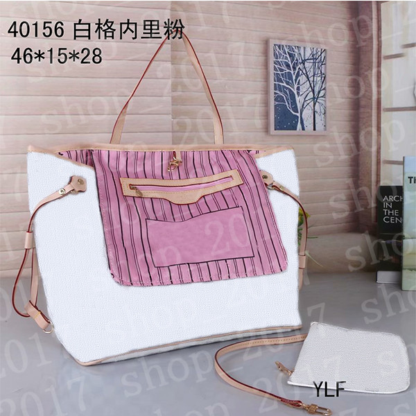 

HH 2 pcs set women luxurys designer bag High Quality Leather purse tote new fashion shoulder bag womens bag+Small bag Casual Tote bags walle, Brown flower