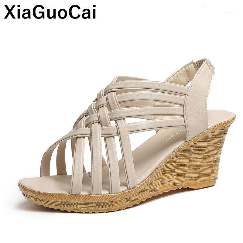 

Spring Summer Woman Gladiator Sandals Fashion Peep Toe Platform Wedges Leisure Female Shoes High Heels Pumps New Arrivals1, Black