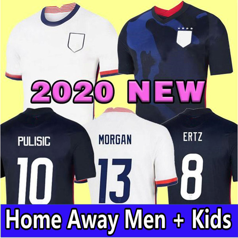 

2021 PULISIC Soccer Jersey United DEMPSEY ERTZ BRADLEY PUGH LLOYD ALTIDORE National team maillot de futol WOOD Us A Football jerseys men kids Shirt, Kids away