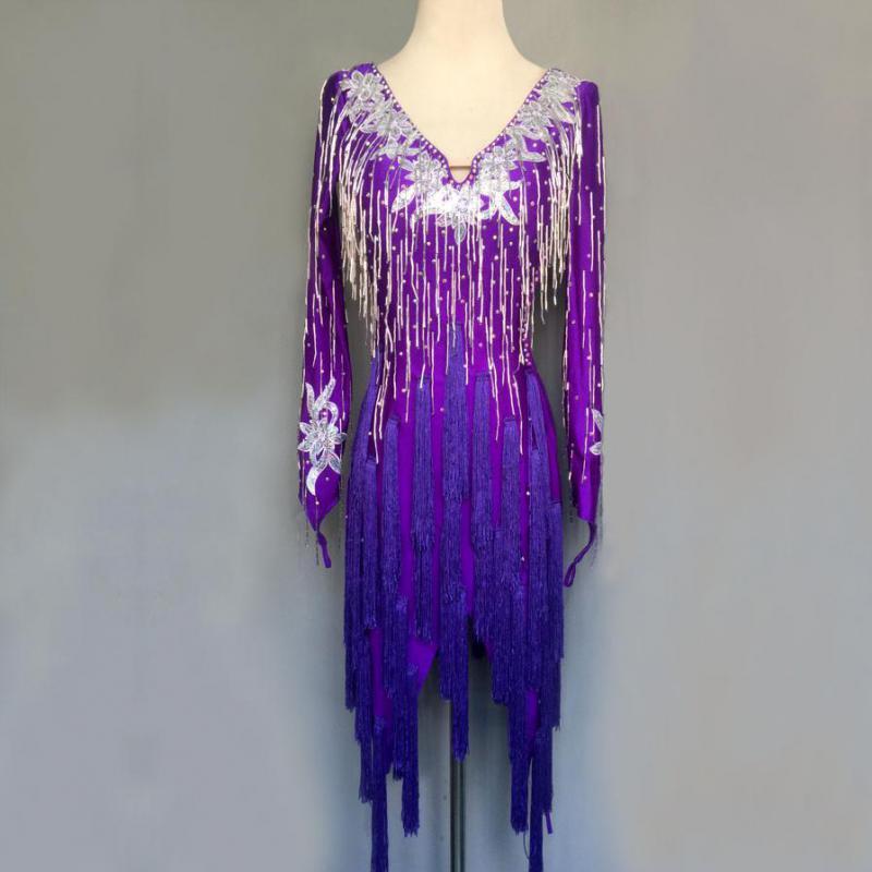 

Brand Hot Sale New Children's Latin Dance Performance Clothes Latin Dance Competition Clothes Performance, Photo color