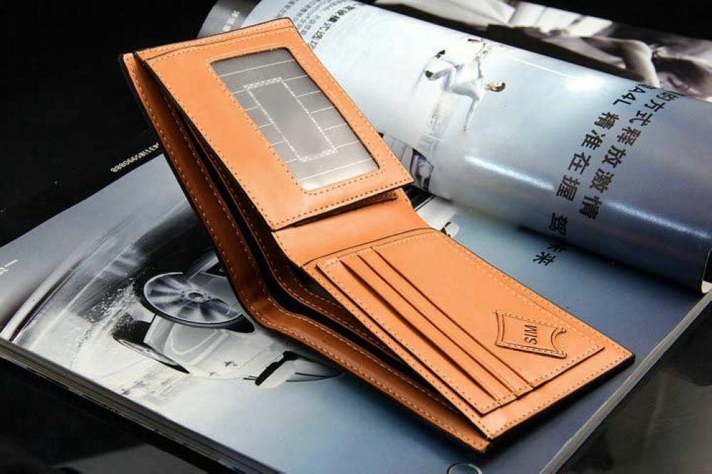 

Classic Vintage Top Quality PU Leather Wallet Male Bag Brand Men Wallets Handbag Purse, Coffee