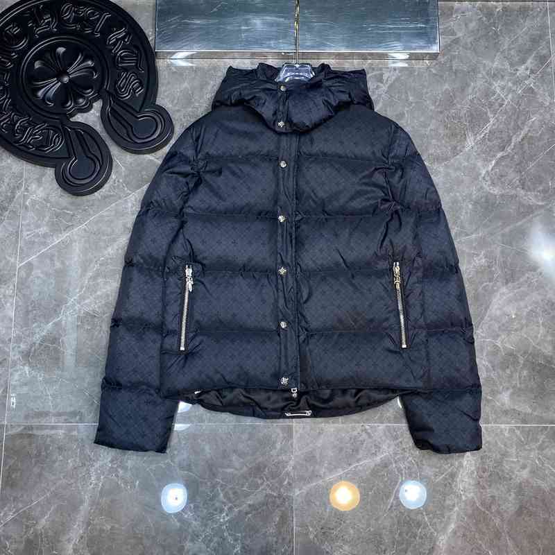 

correct version of 21ss chrom winter down jacket series dark grain hooded, Custom dark pattern collection