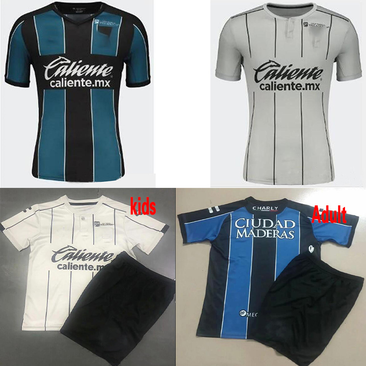 

quer Ã© taro f.c. football thai sweatshirt home blue 20 21 mexico league football shirt away white custom men's football uniform, Black;yellow