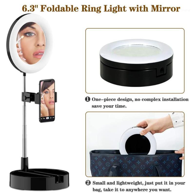 

6inch Mini LED Desktop Video Ring Light Selfie Lamp With Tripod Stand USB Plug For YouTube Tik Tok Live Photo Photography Studio1