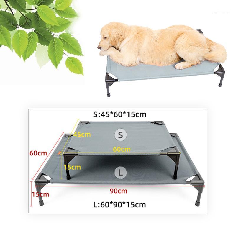 

Dog Beds for Large Dog Summer Cooling Mat Outdoor Calming Bed Foldable Kennel Breathable and Comfortable Cooling Pad1, Blue