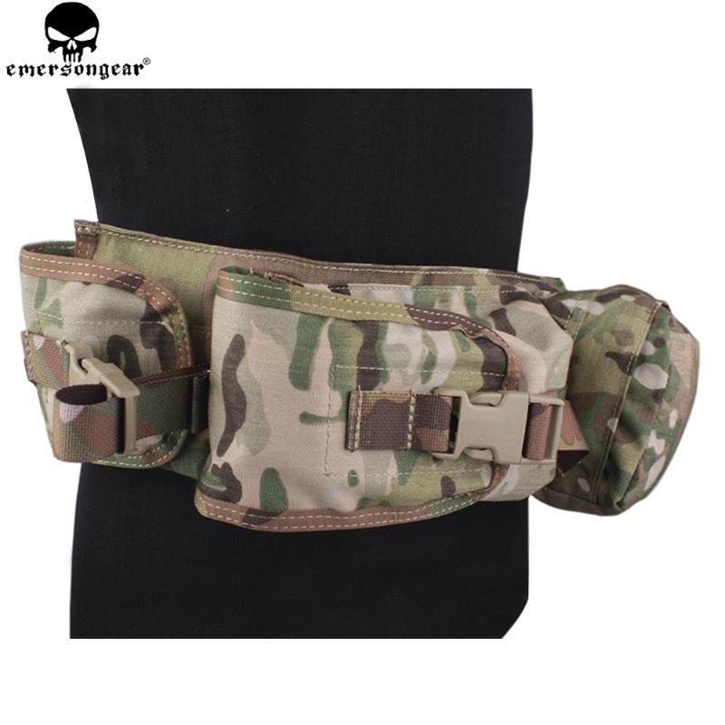 

EMERSONGEAR Tactical Waist Pack Bag Hunting Sniper Waist Pack For Paintball Equipment Outdoor CS Game EM5750, Kh