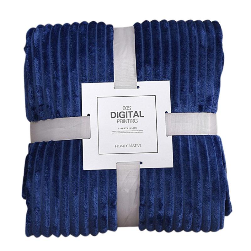 

Living Room Bedroom Air Conditioning Sofa Bed Sleeping Blanket Home Textile 100*150cm Solid Color Soft Warm Cozy Blanket