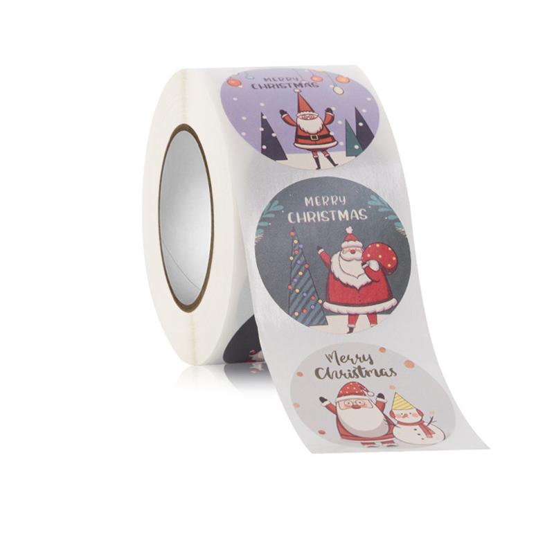 

Christmas Decorations 50/500PC Merry Stickers Exclusive Gift Decoration Label Sticker Baking Package DIY