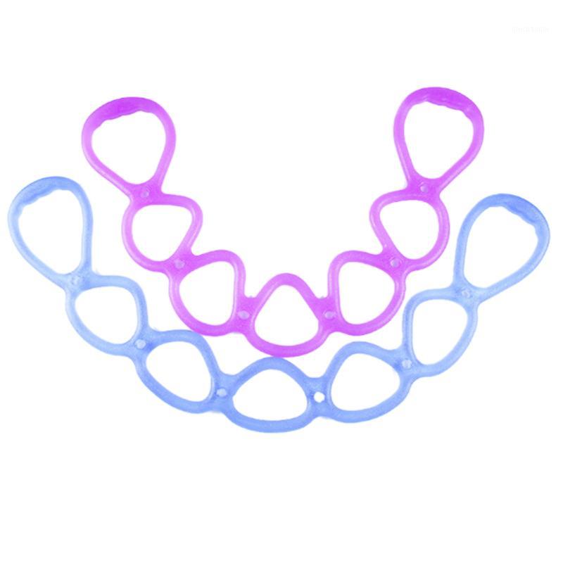 

7 Ring Stretch Exercise Band,Resistance Bands,Yoga Stretching Arm Shoulders Foot,Fitness Home Gym,Purple and Blue1