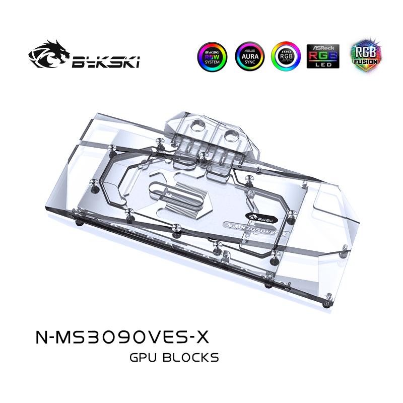 

Bykski GPU Water Block For MSI Geforce RTX 3080/3090 VENTUS 3X 10G/24G OC, Full Cover Watercooler ,N-MS3090VES-X