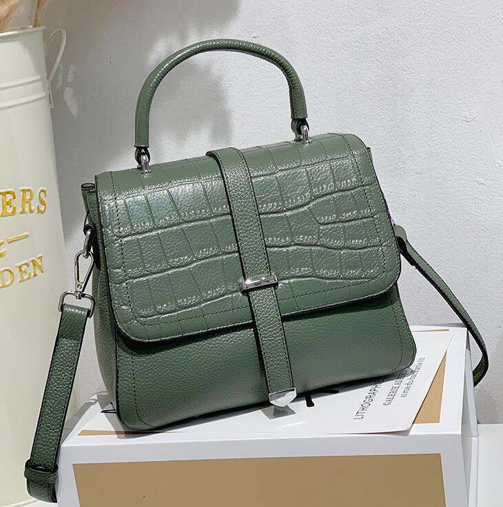 

HBP Lady bag handbag promotional Genuine leather women purse high quality, Green