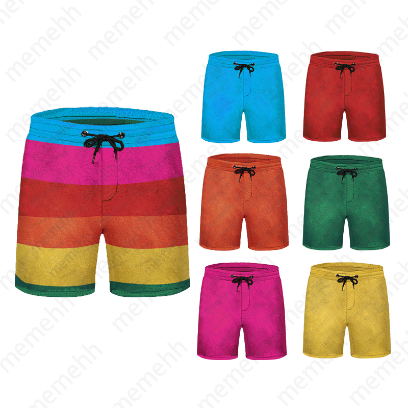 

Rainbow mens short Summer Designer Casual Letter Printed Color Cropped Pants Breathable Sports Shorts Couple Beach Wear -3XL, Customize