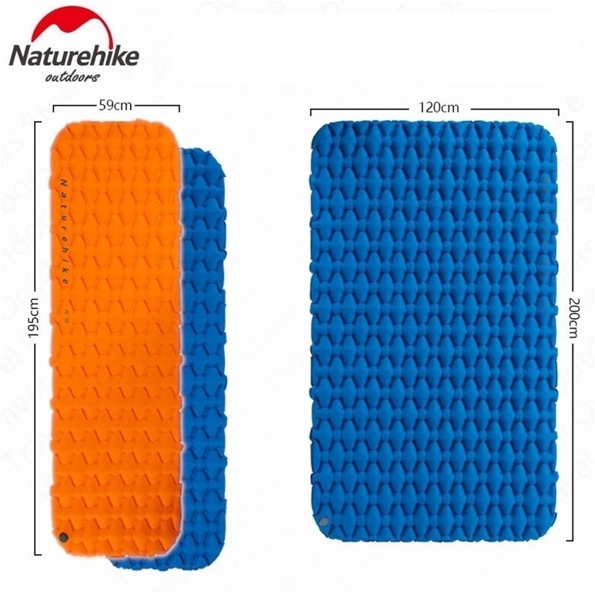 

Mat Outdoor Camping Inflatable Mattress Ultralight Air Bed Portable Tent Sleeping Pad Camp Moisture-proof 220216