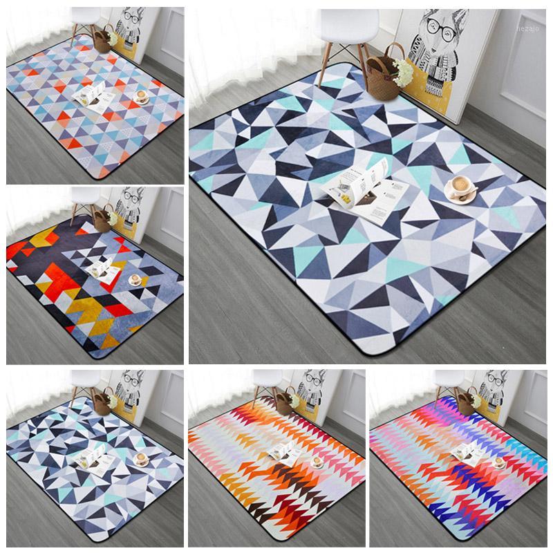 

Nordic Geometric Living Room Carpets Anti-slip Soft Sofa/Bedroom Window Floor Rug Home Decorative Coffee Desk Carpet 100x150cm1