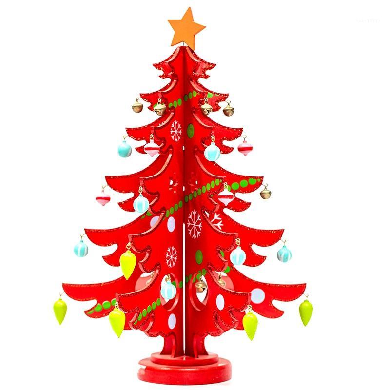 

Decor Crafts 3D Wooden Assembling Christmas Tree Home Bedroom Decor New Year Education Gift Decoration Wall Hanging Xmas Handmad1