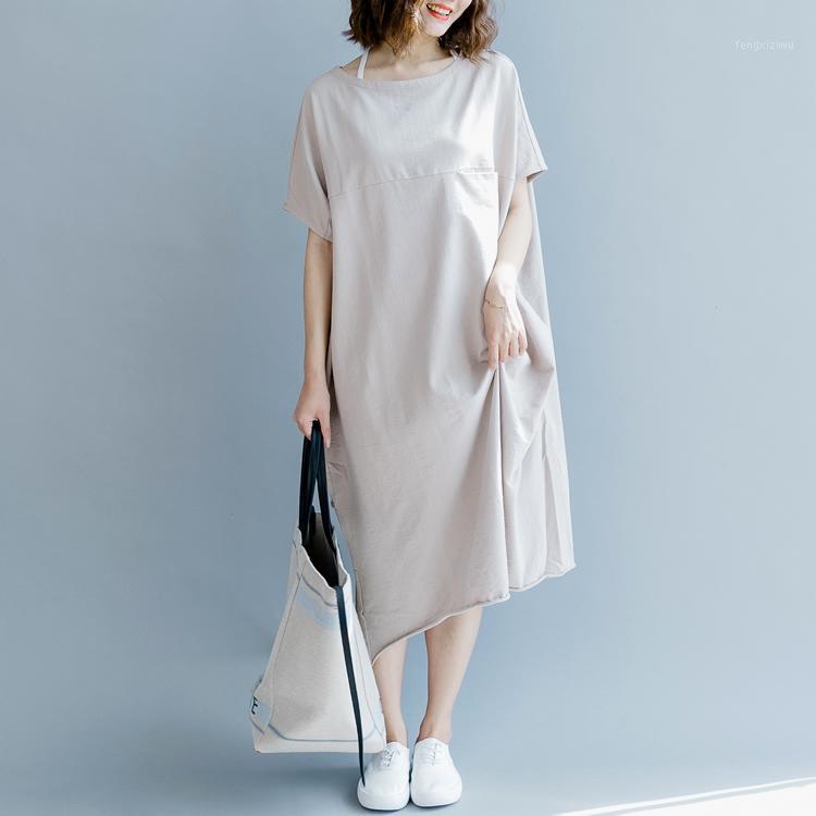 

2020 New Brand Summer Maternity Dress Woman Large Size Dresses Pregnant Woman Casual Clothes MD-003691, White