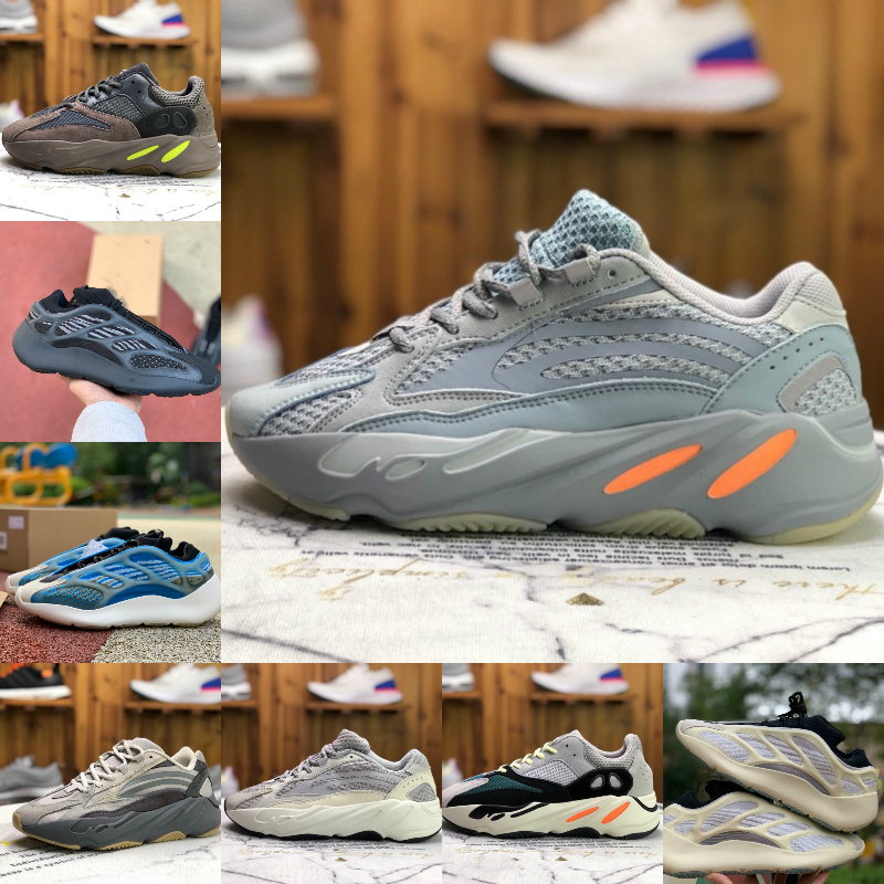 

2021 New Kanye West 700 Mens Running Shoes Azael Alvah Azareth V3 Utility Black Wave Runner MNVN Phosphor Orange Bone Womens Sports Sneakers, Y2015