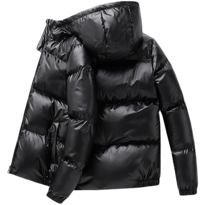 shiny bubble coat mens