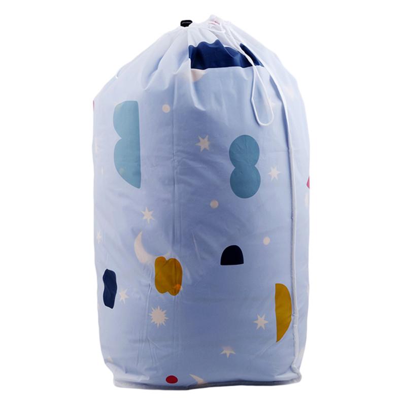 

Geometric Cylinder Cotton Quilt Storage Bag Large Moisture-Proof Bag Quilt Clothes Sorting Storage Moving Packing Organizer