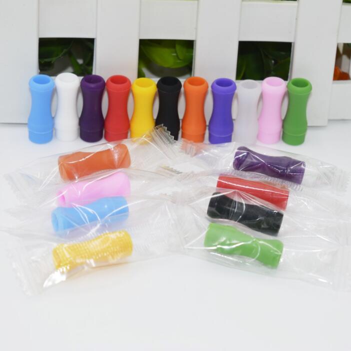 

510 Silicone Mouthpiece Cover Drip Tip Disposable Colorful Silicon Testing Caps Rubber Short Test Tips Tester Cap for RDA Tank Atomizer Vape