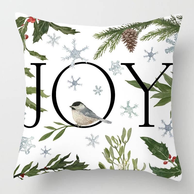 

Throw Pillows Case Bird Green Leaf Nature Painting Polyester Linen Sofa Cushion Cover 45X45cm Home Decoration