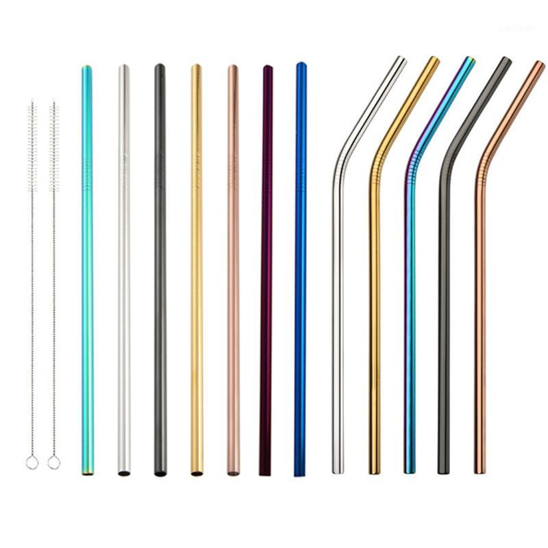 

100PCS Stainless Steel Drinking Straws Reusable Metal Drinking Straws Colorful Stainless Steel Drinks Straw for Mugs1