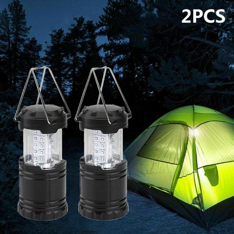

2Pcs 30LED Tent Lamp Waterproof Camping Light Emergency Light Portable Lantern Working Lighting Power by 3* Battery1
