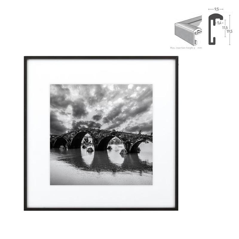 

Classic minimalist aluminum square size 12x12inch 16x16in 20x20inch photo frame1