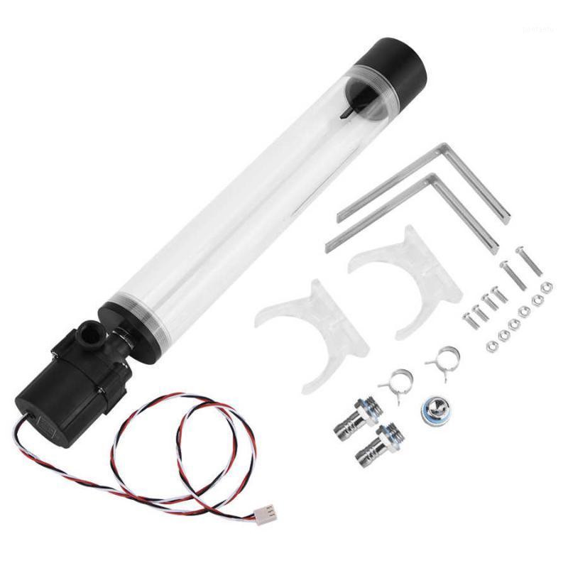 

800L/H Acrylic Computer DIY Water Cooling Tank Pump Cylinder Reservoir 19W Pump G1/4 Thread 110mm 160mm 210mm 300mm Optional1