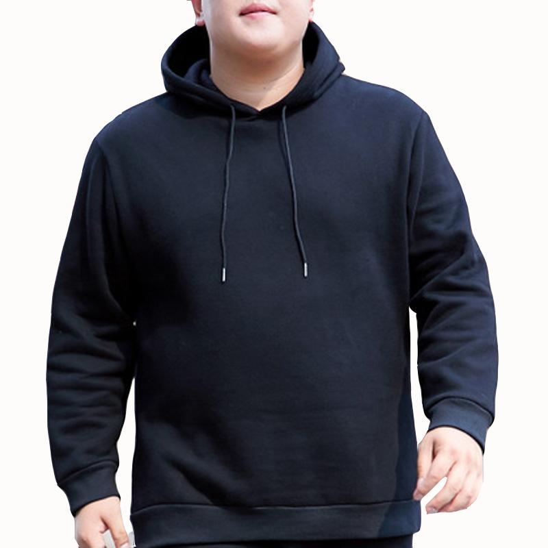 

Spring autumn plus size sweatshirt 5XL 6XL 7XL 8XL bust 146cm black color men casual hoodie