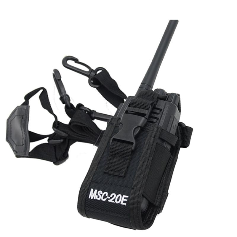 

Nylon Cloth Sleeve with Waist Bag Hand-held Mobile Phone Anti-fall Protective Sleeve Shoulder for baofeng UV5R