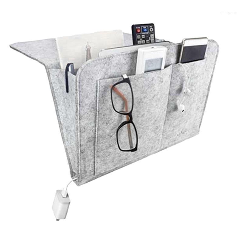 

Under Bed Storage Bag Pocket Felt Hanging Table Pocket Sofa Bedroom closet Caddy Bedside Organizer Pockets Book Holder1