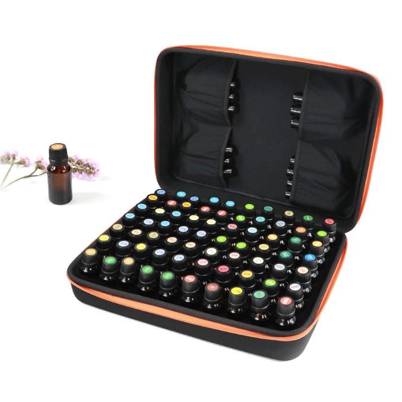 

70 Grid Essential Oil Case 15ML Perfume Oil Essential Handbag Travel Portable Protective Storage Bag