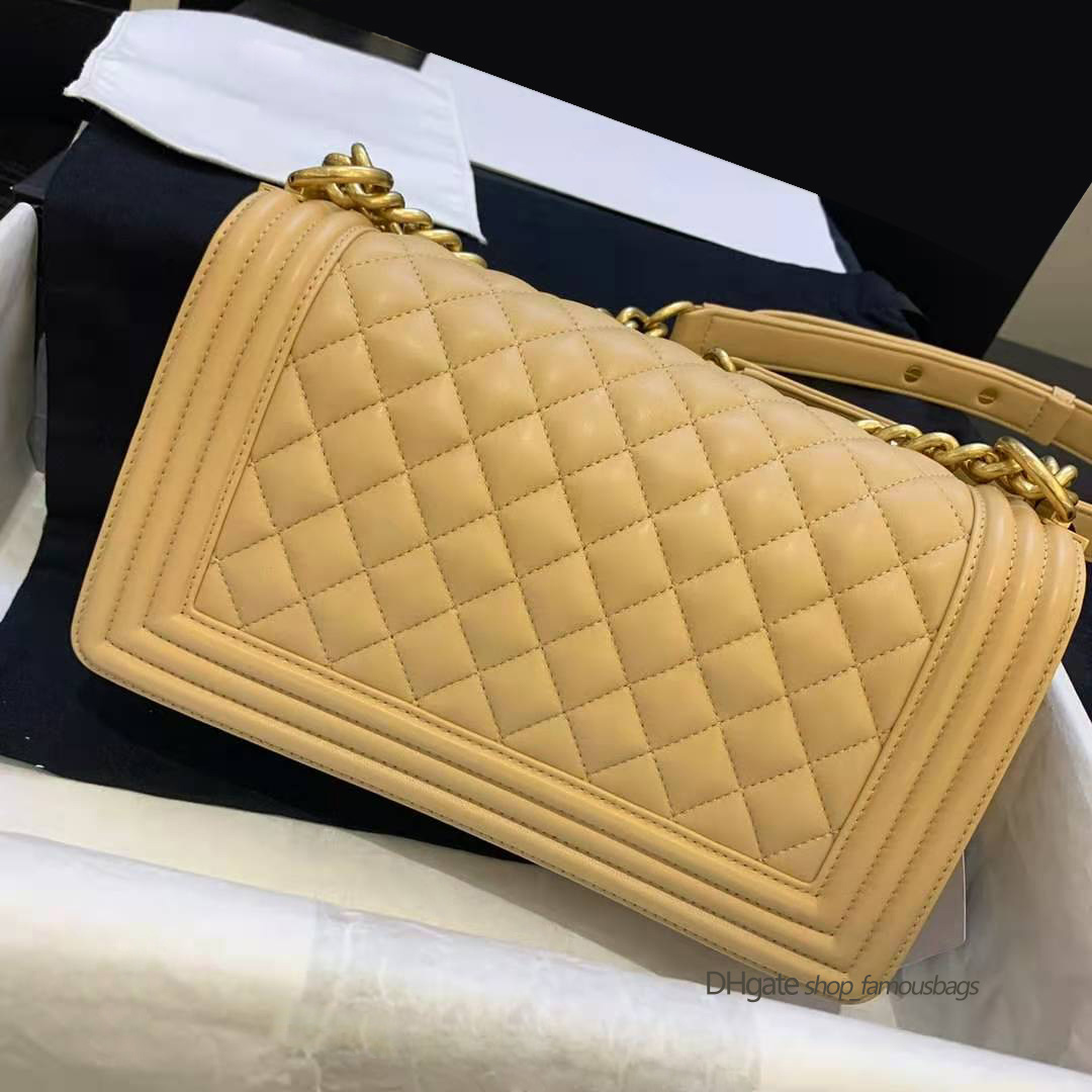 

Womens purse lambskin boy classic quilted flap chain bag with series number box genuine leather handbags crossbody graceful shoulder bags bolsos 7a quality, Contact us