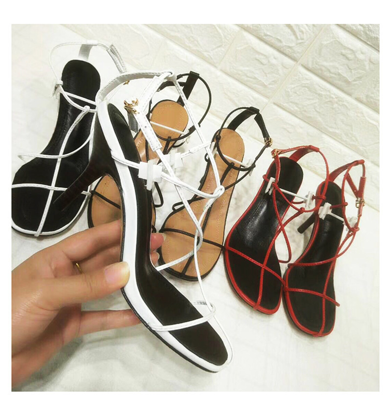 

2021 Sandals Women Tanga Luxo High Sexy Leap Stiletto Party Wedding Shoes Pulls in Torozelo Sandalias Mujer Female Shoe 5zhd, The picture