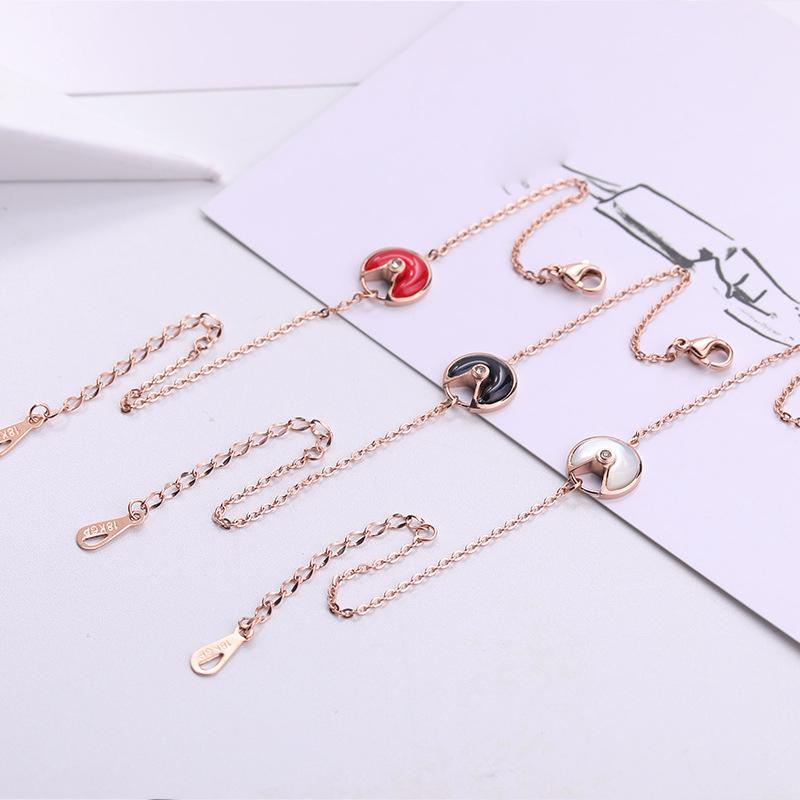 

Wholesale New Fine Jewelry titanium steel shell bracelets fashion accessories rose gold bracelet wristlet cuff jewel women girl