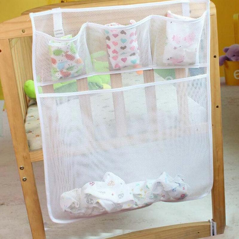 

Baby Bed Hanging Storage Bag Crib Organizer Toy Diaper Pocket For Cradle Bedding 50*60cm Toy Diaper Pocket for Crib Bedding Set