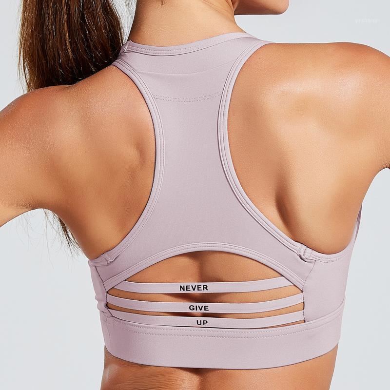 

Hipsterme New Yoga Sports Bras One-piece SolidSports Underwear Women's -proof Running and Fitness Bra Active Wear Women Gym1, B203703