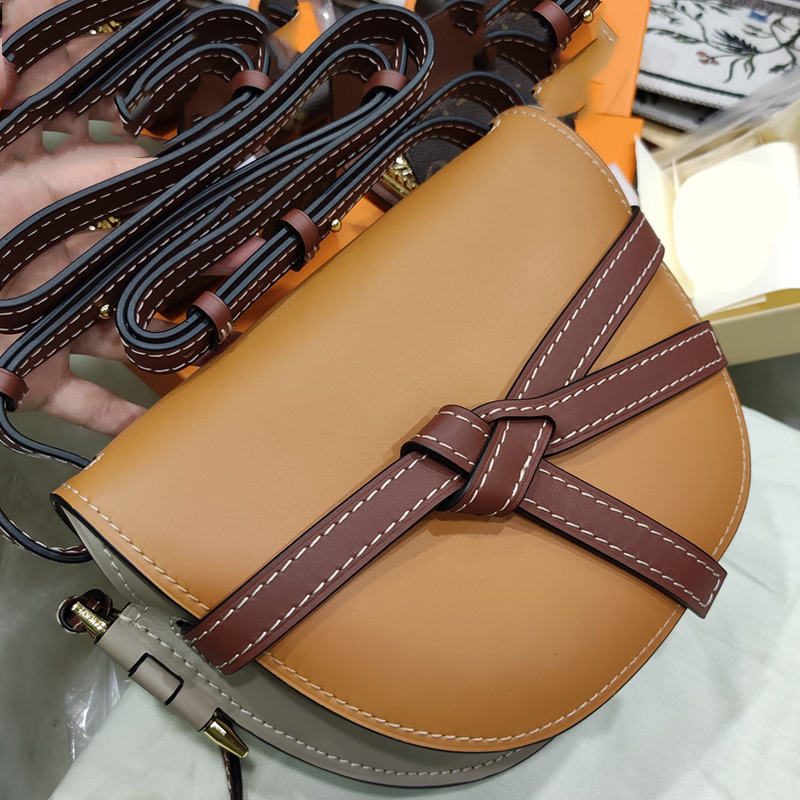 

100% genuine leather small crossbody shoulder handles top tote messenger fashion female skin bags sheepskin L8KG, Khaki.