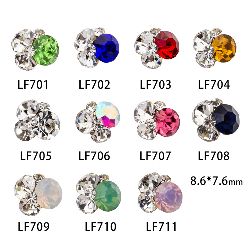 

NAR011 11 Styles Strass Diamond Colorful Nail Rhinestones nail art decorations Glass Gems nails Shinning Accessories