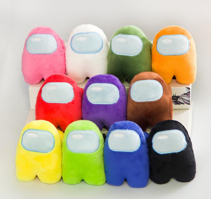 

12 Colors 10CM Soft Plush A-g Us Game Keychain Toy Fashion Stuffed Doll Christmas Gift Cute Red Small by air