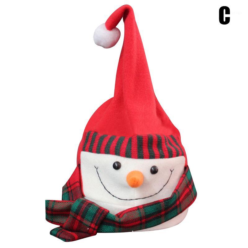 

Electric Santa Hat Music Swing Cartoon Red Plush Hat Christmas Party Cap Elektrische kerstmuts Sombrero de santa H99F1