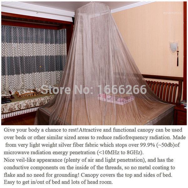 

Circular Shape and 100% silver firber Material mosquito net1