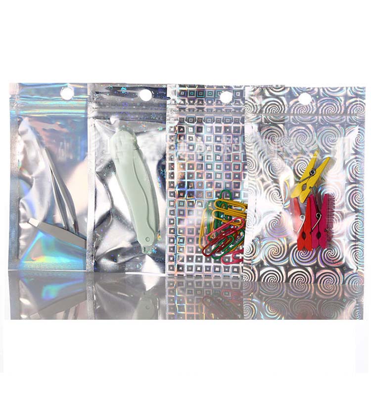 

Aluminum Foil Pouch Bag Plastic Bags Package 20x30cm Laser Packaging Bag Front Clear Mylar Drysaltery Scented Tea Packing